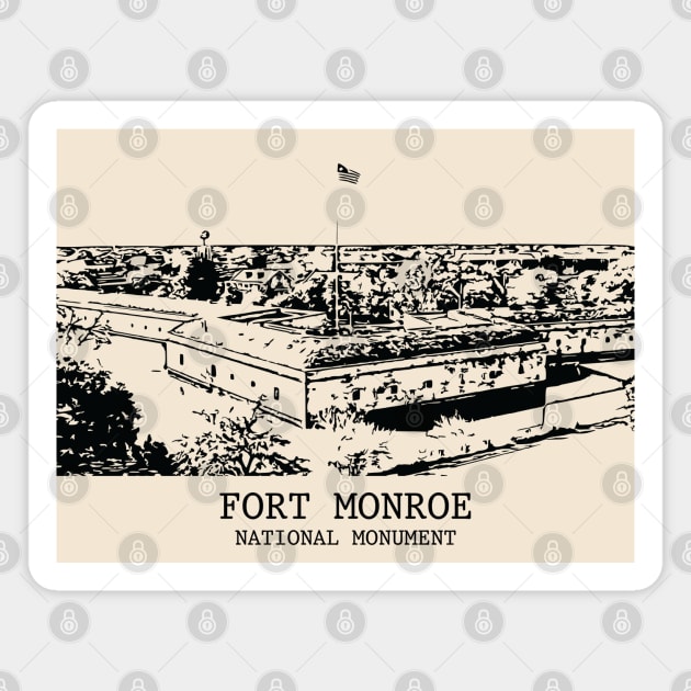 Fort Monroe National Monument Magnet by Lakeric